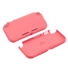 Geekshare Nintendo Switch Lite 矽膠保護套硬殼珊瑚粉色, 單品, 1個