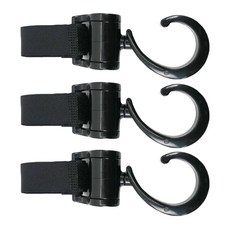 KOZNY 多功能推車掛鉤 2入, 黑色, 3組