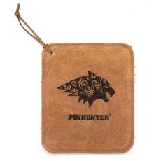 PINHUNTER 高爾夫球巾 基本款 + 掛環, 4.部落圖騰狼 棕色