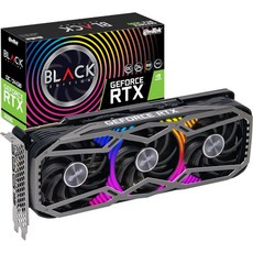 이엠텍 지포스 RTX 3090 BLACK EDITION OC D6X 그래픽카드 24GB, GEFORCE RTX3090 BLACK EDITION OC