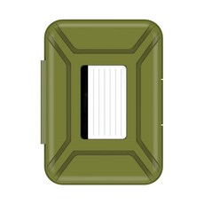 WIZPLAT SPX-35 硬殼收納盒 綠色 178 x 128 x 40 mm, 1個