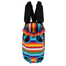 NICREW 寵物狗狗前背式背巾, 彩虹, 1個