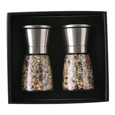 Salty Herb Salt Grinder 青草鹽120g+紅椒鹽120g禮盒裝, 1組