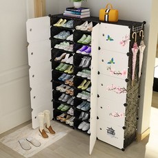 GAPANG 輕型塑膠收納鞋櫃 23款, 黑色