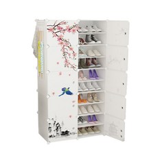 GAPANG 塑膠輕便收納櫃 10層2門 12號, 1個, 白色