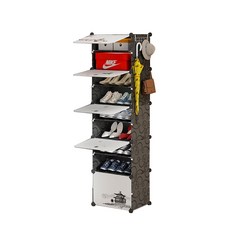 GAPANG 塑膠輕便收納櫃 10層1門 19號 黑色, 1個