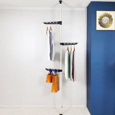 JENIYU Philo厚1層衣架桿衣架38mm, 白色的