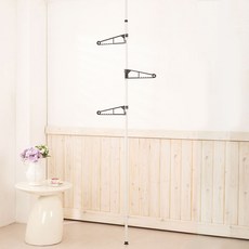 JENIYU Elo 系統 1 層衣架桿衣架 220~260cm, 白色的