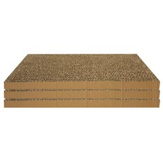 HEALING TIME BTOB 悠哉太空經濟型平板式貓抓板補充包 NH-242, 單一顏色, 3個