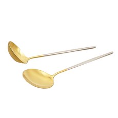 Table Art 不鏽鋼廚具2件組, 金色/銀色, 1組