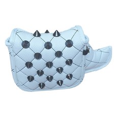 Awesome Golf方形馬球釘縫推桿套, 單品, 白+黑針