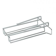 NHB 不鏽鋼雙排酒杯支架, 單色, 1個