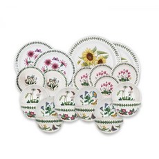 PORTmeIRION 波特玫琳恩 Botanic Garden 6人餐具組 22件, 隨機出貨, 6種