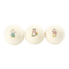 JOHNNYSHELI 羊毛烘衣球 3號 3入組, 1套