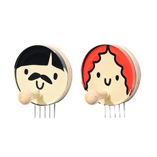 KOKKOPIN 藝術無痕釘固定式2件組, 爸爸+媽媽, 1套