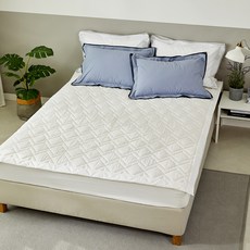 80支紗棉質羊毛墊, 白色