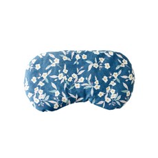 眼罩型紅豆眼部熱敷袋 天然暖暖包 藍海白花, 1入, 1個