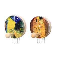 KOKKOPIN 藝術磁吸式2件組, 梵谷 夜間咖啡館+克林姆 吻, 1套