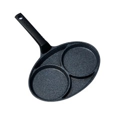 IH感應爐適用單柄不沾2格早餐煎蛋鍋, 21.7 x 14.5 厘米, 1個