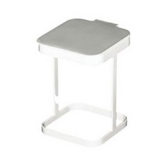 簡約質感設計鋼製垃圾袋支架, 白色的, 1個