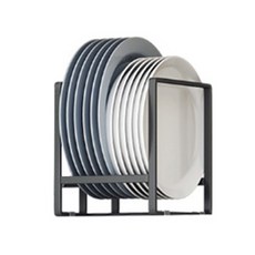 鐵製碗盤整理架, 黑色, 1個