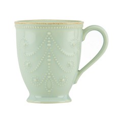 Lenox 雷諾克斯 法式珍珠馬克杯 355ml, 藍色, 1個