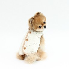 ITS DOG 犬用恐龍圖案絎縫背心, 混色