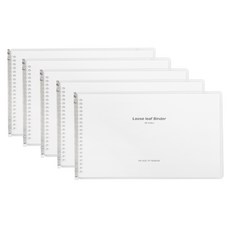 Plancus A4橫式輕薄活頁夾 20孔款, 單色, 5入