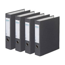 Munhwa Filing System Web D環活頁夾3孔B949-7 A4 5cm, 灰色的, 4個