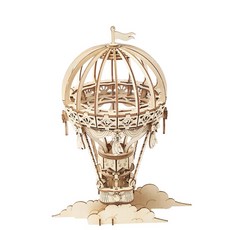 Rolife 木製熱氣球模型 DIY TG406, 混色