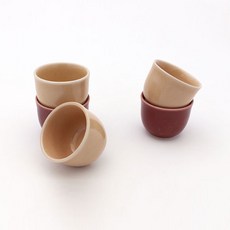精美陶瓷果實燒酒杯5入組, 1套, 酒杯 5p + 禮物包裝