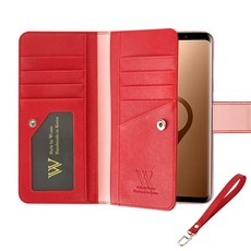 Wcase Lucas Label 雙面錢包手機殼 + 手腕帶