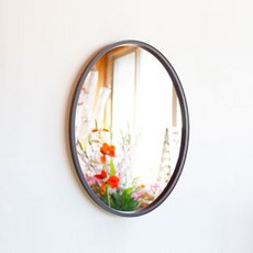 瑞雲藝術 橢圓形壁鏡, 黑色