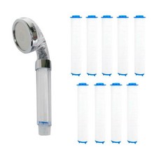 Sutella Wide 3 步濾水器淋浴 + 過濾器 10 件套, 1套, 銀色