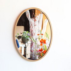 Seoun Art Illip 橢圓形壁鏡, 金色