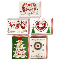 聖誕卡片5件組, C15-9, C15-14, C15-15, C15-16, C15-17, 2套