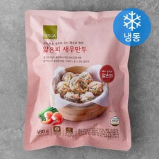 올가홀푸드 얇은피 새우만두 (냉동), 480g, 1개