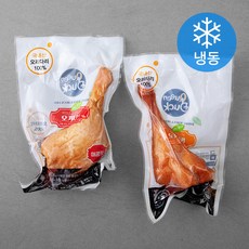 퀸덕 BIG BITE 오키더키 매콤맛 220g + 순한맛 220g (냉동), 440g, 1세트