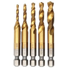 J-ONE 六角柄攻牙鑽尾 M3 + M4 + M5 + M6 + M8, 1套