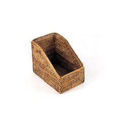 藤編開放式收納籃 GC401, 混合色, 1個