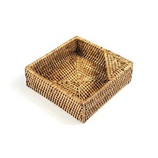 藤編餐巾紙架 GC188, 混合顏色, 1個