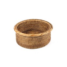 藤編圓形半籃子 GC509, 混色, 1個