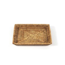 藤編迷你盤 GC398, 混色, 1個