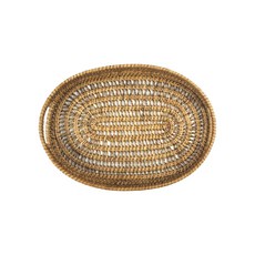 藤網橢圓形托盤 So GC552, 混色, 1個