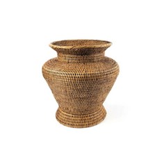 藤編裝飾花盆籃 GC522, 混合顏色, 1個