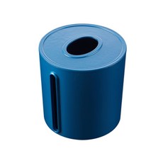 亮面簡約單一款面紙盒, 藍色, 1個