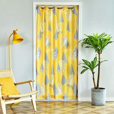 알럽홈 과일식물패턴 패브릭 도어커튼