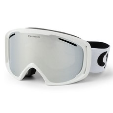 Oaklans 高級滑雪板滑雪護目鏡 M7, 鏡框(白色) + 鏡片(銀色鏡面)