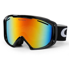 오클렌즈 프리미엄 보드 스키고글 M7, 프레임(블랙) + 렌즈(레드미러), 1개