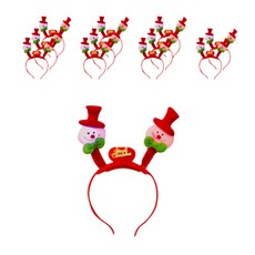 Stupid LED雪人臉髮箍, 混合顏色, 12個